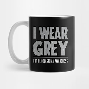 Grey Support For Glioblastoma Family Mug